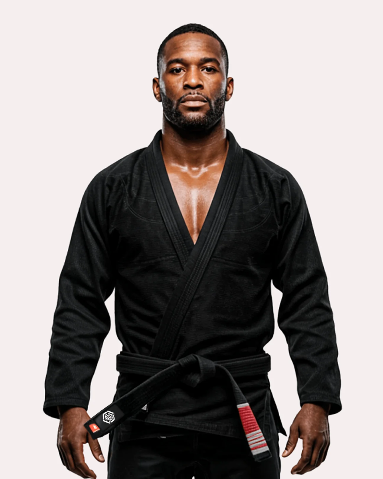 BJJ Fanatics Black Plain Gi 380 gsm
