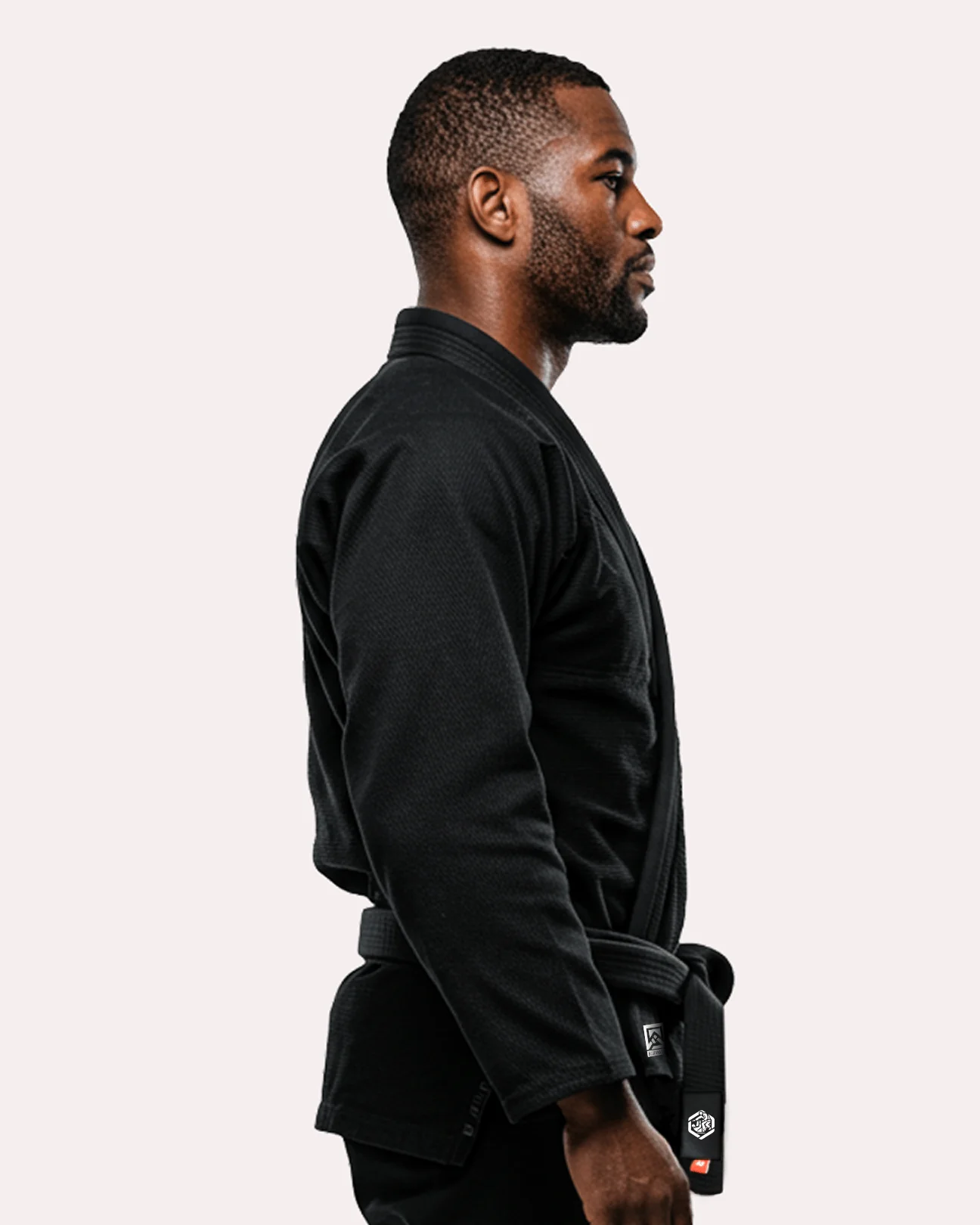 BJJ Fanatics Black Plain Gi 380 gsm - Image 2