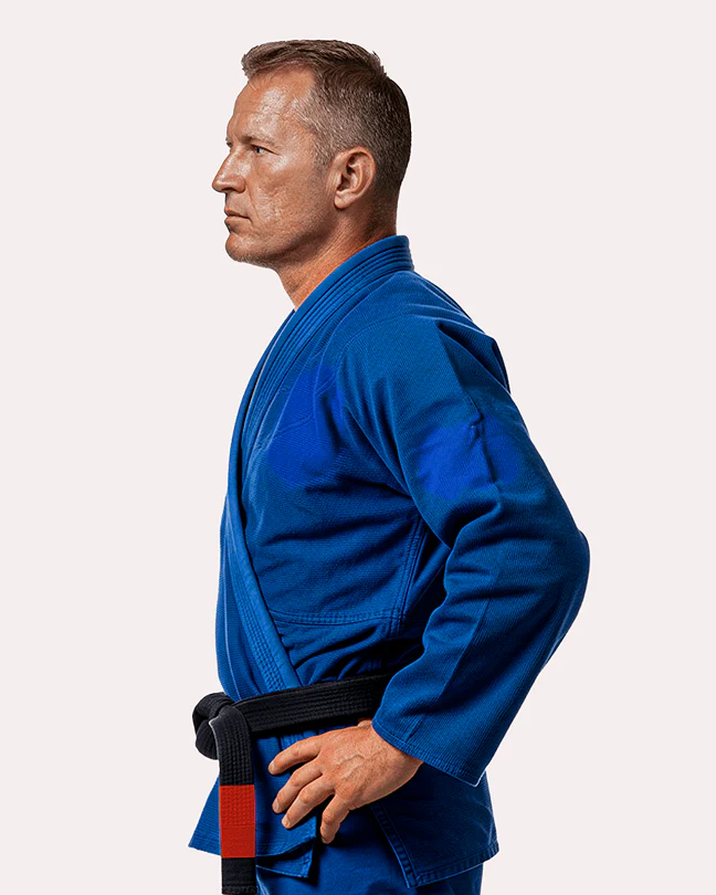 BJJ Fanatics Blue Plain Gi 380 gsm - Image 3