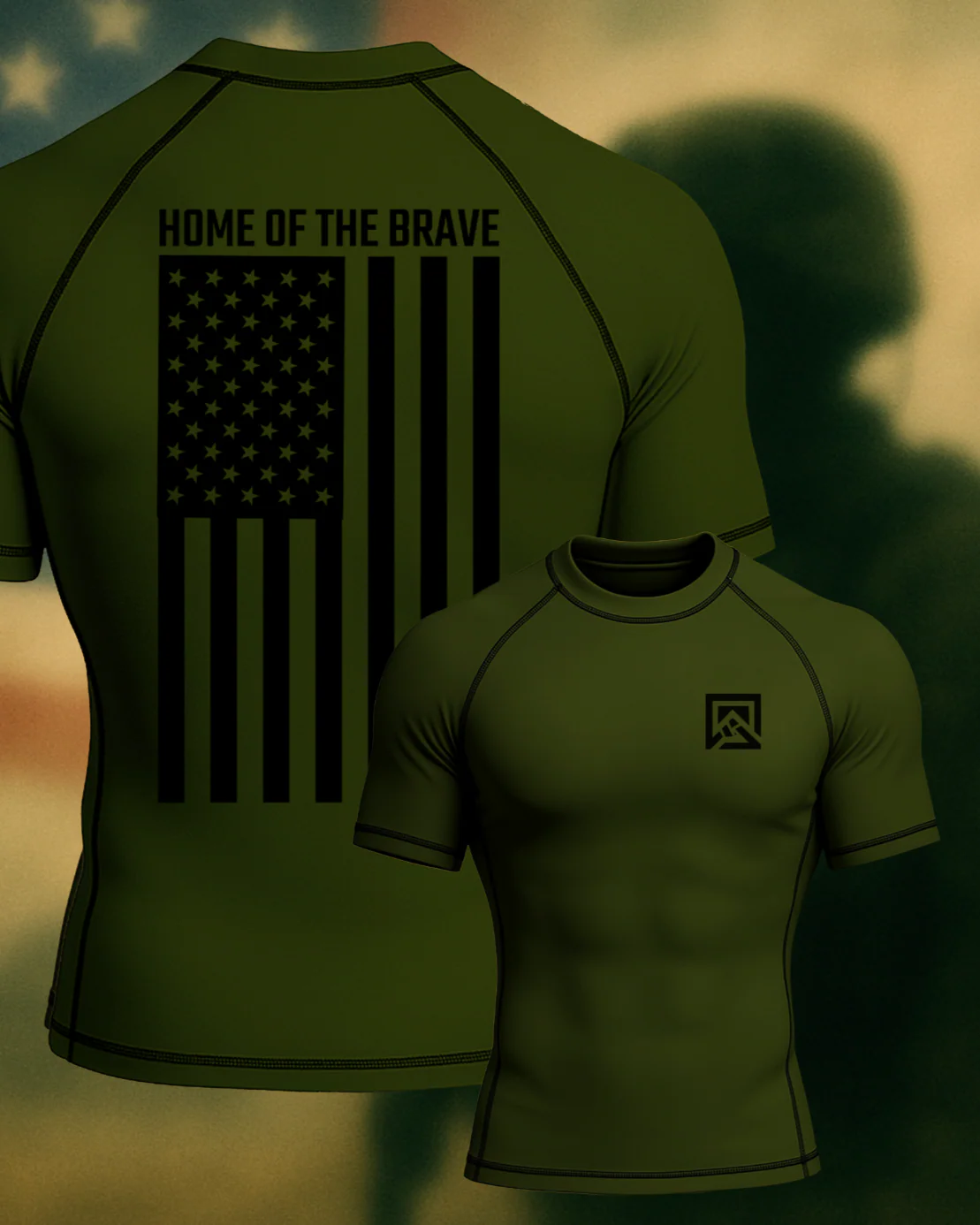 Home Of The Brave Rashguard - Image 3