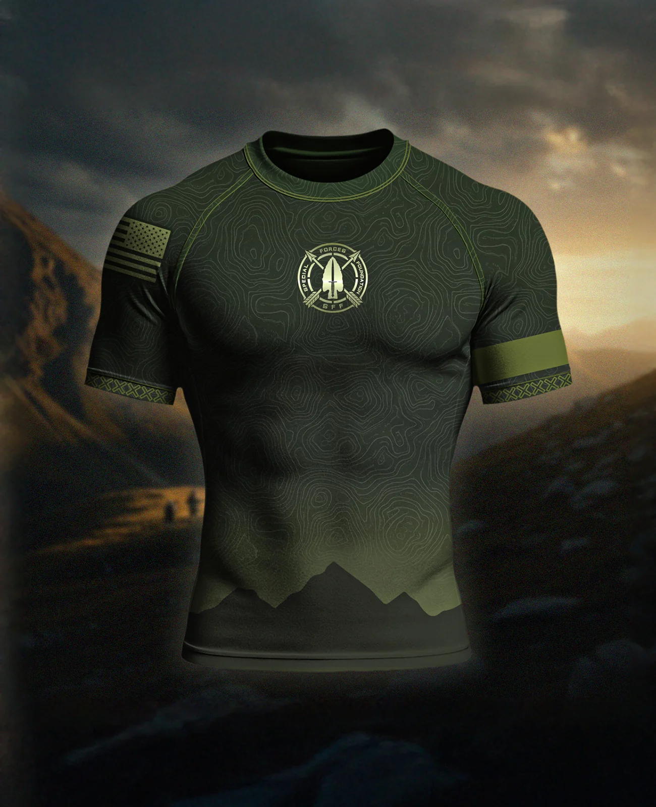 Special Forces Foundation × BJJ Fanatics Collab Rashguard ($5 from each rashguard sold goes directly to the Special Forces Foundation)